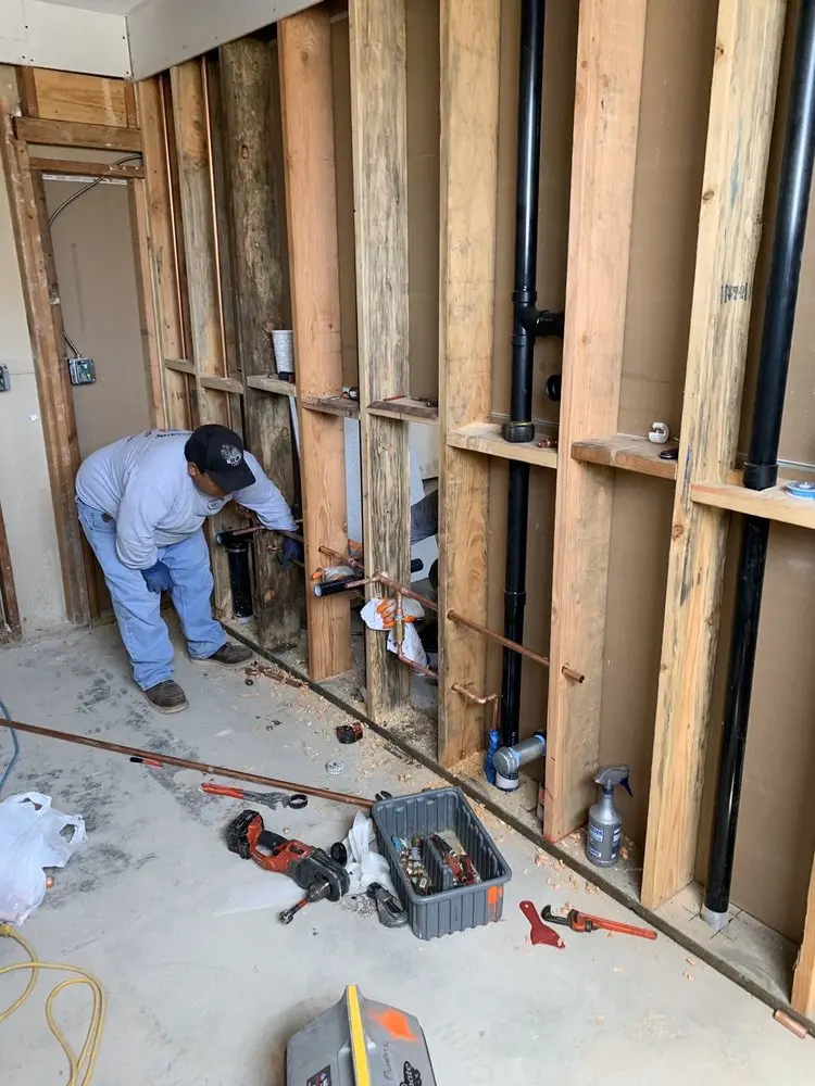 Commercial rough-in plumbing for Gas Line Repair in Bucks Hill